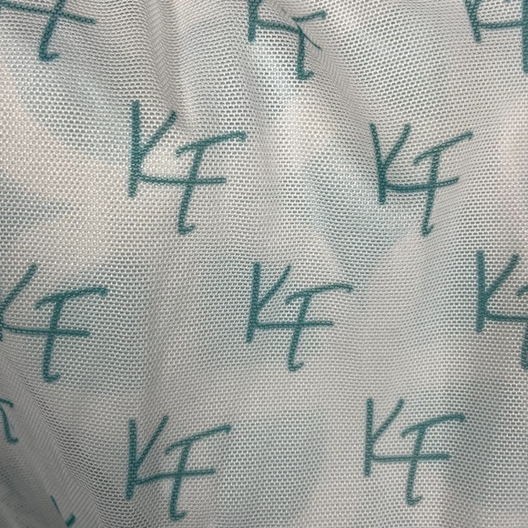 Kenny Flowers Swim Trunks Men's XXL Batik Geometric Print Blue White Drawstring - Picture 3 of 8